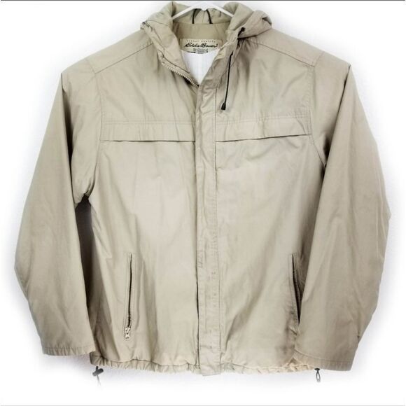 Eddie Bauer Jackets & Blazers - Eddie Bauer XL All Weather Lightweight Cozy Winter Tan Khaki Jacket